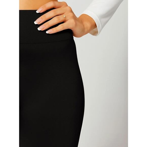 Conceited Womens Black Fleece Lined Soft Hi Rise Leggings Size Small Medium - Picture 8 of 9